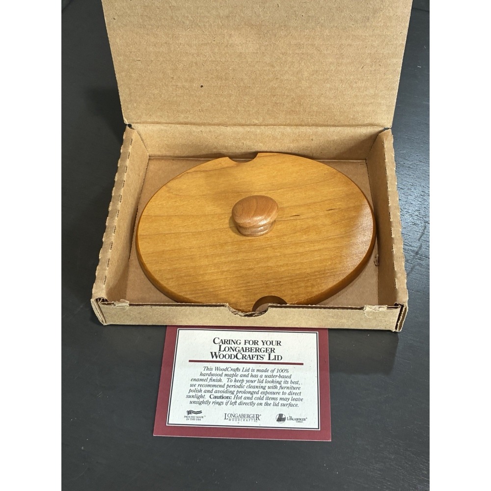LONGABERGER Woodcrafts 1999 Horizon Of Hope Basket Lid--#59820 Replacement Lid